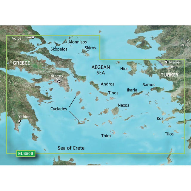 Garmin BlueChart g3 Vision HD - VEU450S - Athens & Cyclades - microSD/SD - Kesper Supply