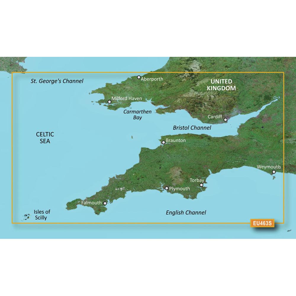 Garmin BlueChart g3 Vision HD - VEU463S - Bristol Channel & England SW - microSD/SD - Kesper Supply