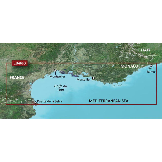 Garmin BlueChart g3 Vision HD - VEU466S - Golfe Du Lion to San Remo - microSD/SD - Kesper Supply