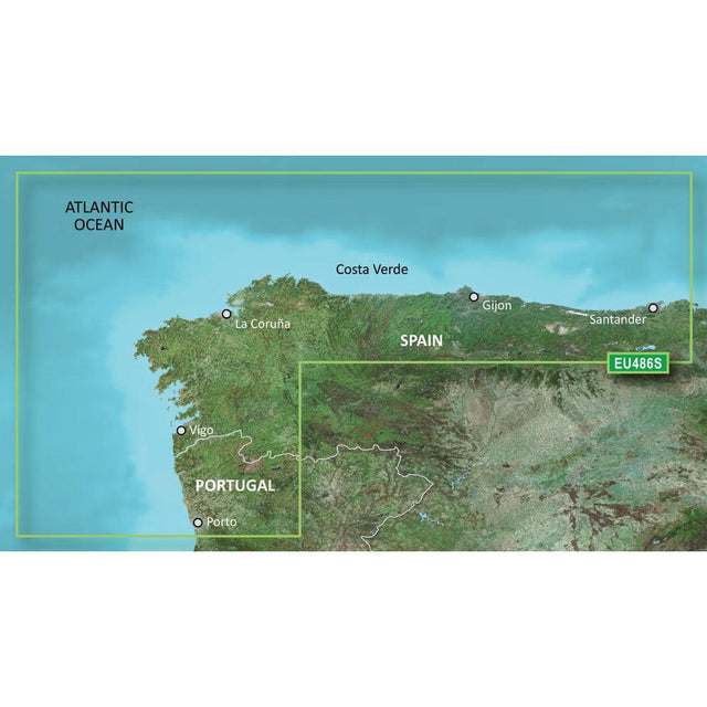 Garmin BlueChart g3 Vision HD - VEU486S - Galicia & Asturias - microSD/SD - Kesper Supply