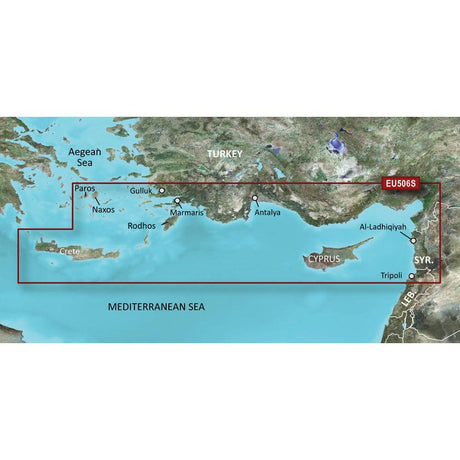 Garmin BlueChart g3 Vision HD - VEU506S - Crete To Cyprus - microSD/SD - Kesper Supply