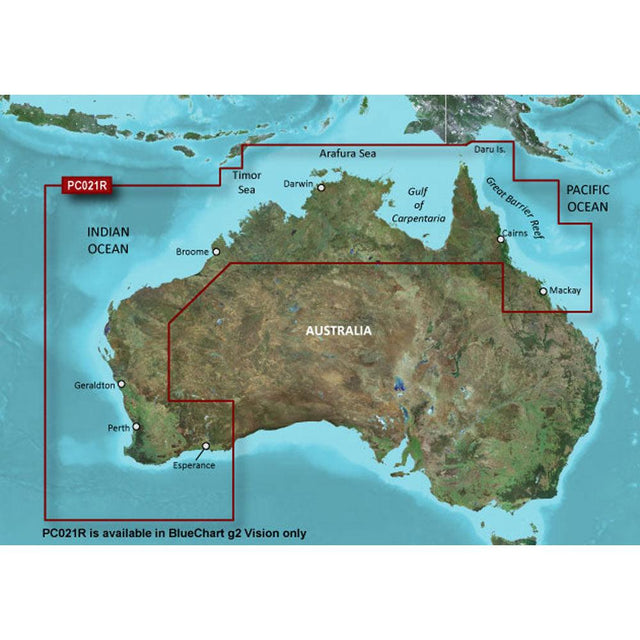 Garmin BlueChart g3 Vision HD - VPC021R - Mackay NW to Esperance - microSD/SD - Kesper Supply