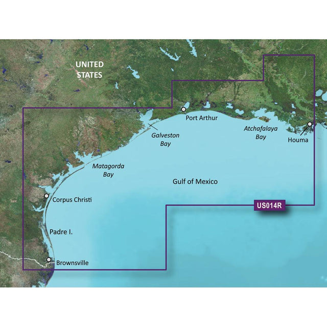 Garmin BlueChart g3 Vision HD - VUS014R - Morgan City to Brownsville - microSD/SD - Kesper Supply