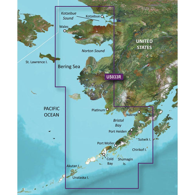 Garmin BlueChart g3 Vision HD - VUS033R - Bristol Bay - Kotzebue Snd. - microSD/SD - Kesper Supply