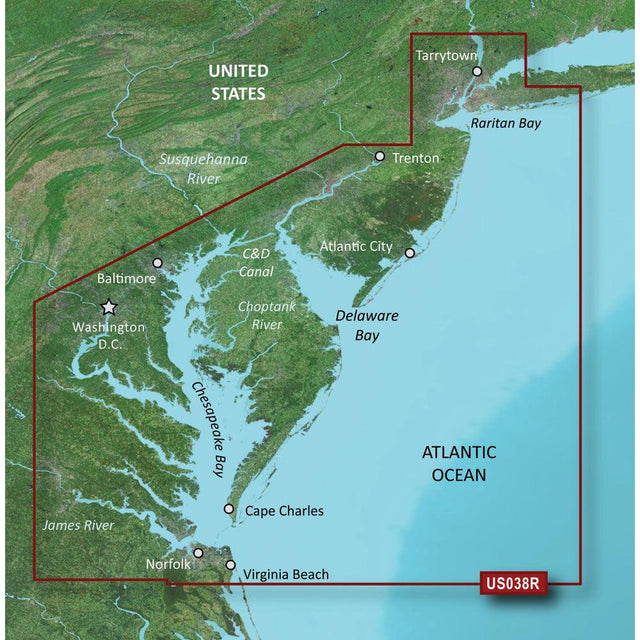 Garmin BlueChart g3 Vision HD - VUS038R - New York - Chesapeake - microSD/SD - Kesper Supply