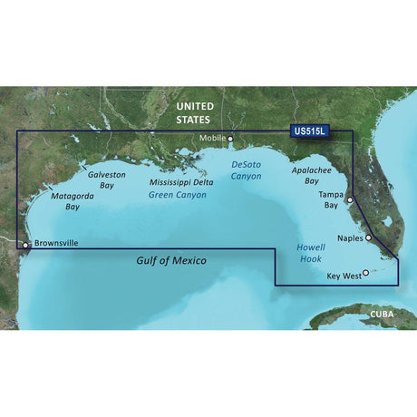 Garmin BlueChart g3 Vision HD - VUS515L - Brownsville - Key Largo - microSD/SD - Kesper Supply