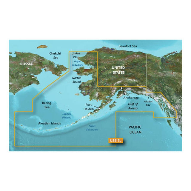 Garmin BlueChart g3 Vision HD - VUS517L - Alaska South - microSD/SD - Kesper Supply