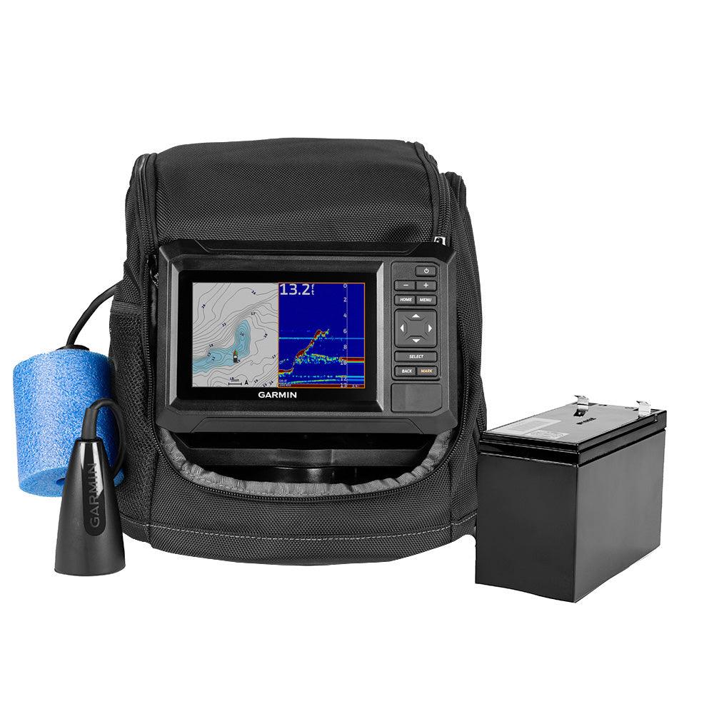 Garmin ECHOMAP™ UHD2 Keyed 5" cv Ice Fishing Bundle w/ECHOMAP™ UHD2 53cv & Dual Beam-IF Transducer - Kesper Supply