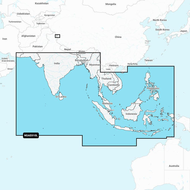 Garmin Navionics+ NSAE010L - Indian Ocean & South China Sea - Marine Chart - Kesper Supply