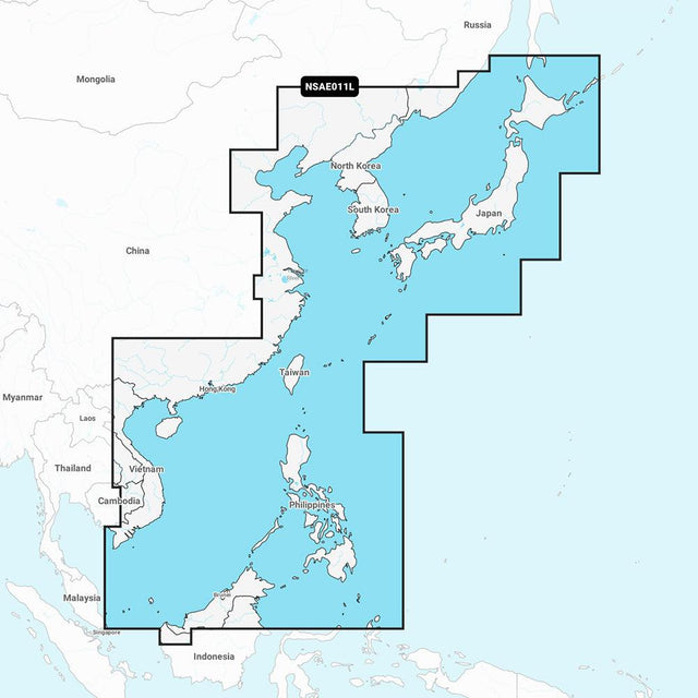 Garmin Navionics+ NSAE011L - China Sea & Japan - Marine Chart - Kesper Supply