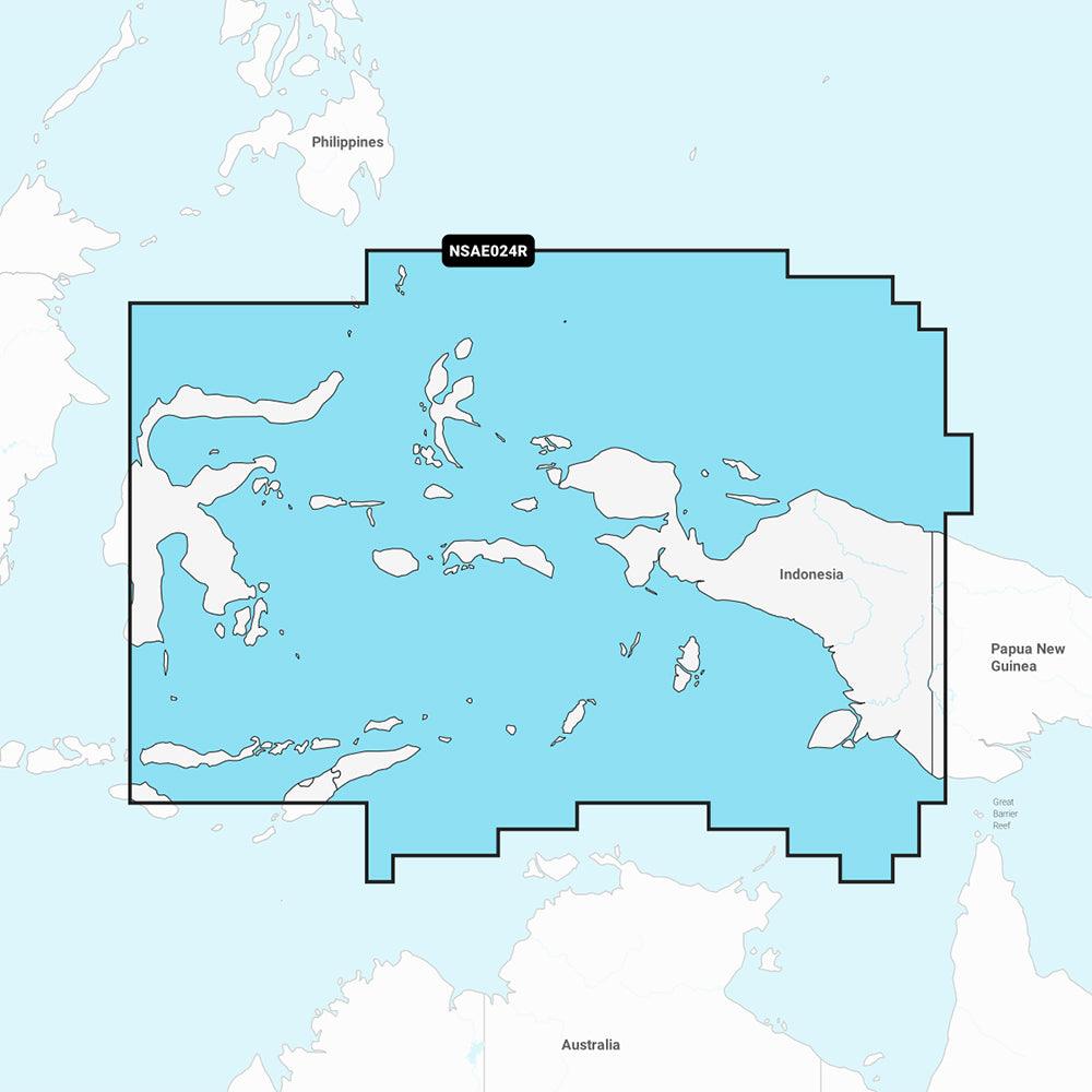 Garmin Navionics+ NSAE024R - Central West Papua & East Sulawesi - Marine Chart - Kesper Supply