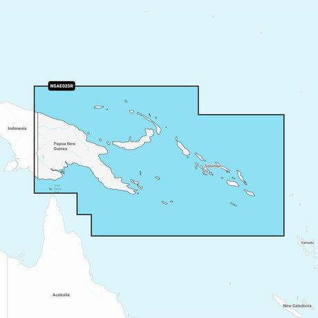 Garmin Navionics+ NSAE025R - Papua New Guinea & Solomon Islands - Marine Chart - Kesper Supply