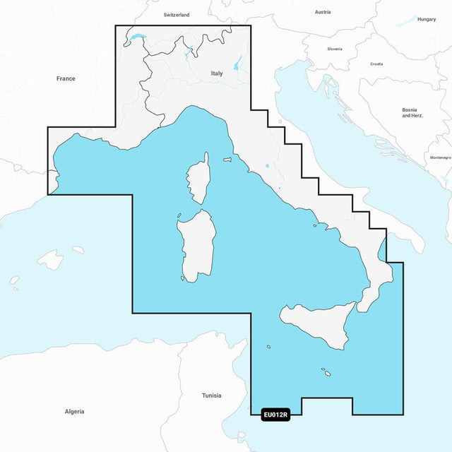 Garmin Navionics+ NSEU012R - Mediterranean Sea, Central West - Marine Chart - Kesper Supply