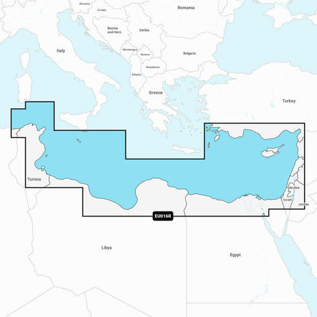 Garmin Navionics+ NSEU016R - Mediterranean Sea, Southeast - Marine Chart - Kesper Supply