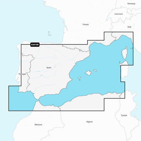 Garmin Navionics+ NSEU10R - Spain, Mediterranean Coast - Marine Chart - Kesper Supply