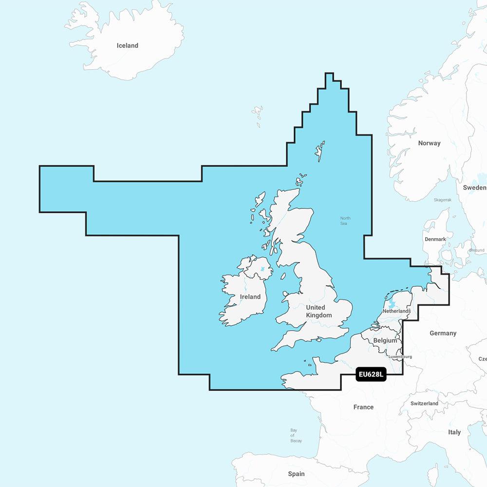 Garmin Navionics+ NSEU628L - U.K., Ireland & Holland - Marine Chart - Kesper Supply