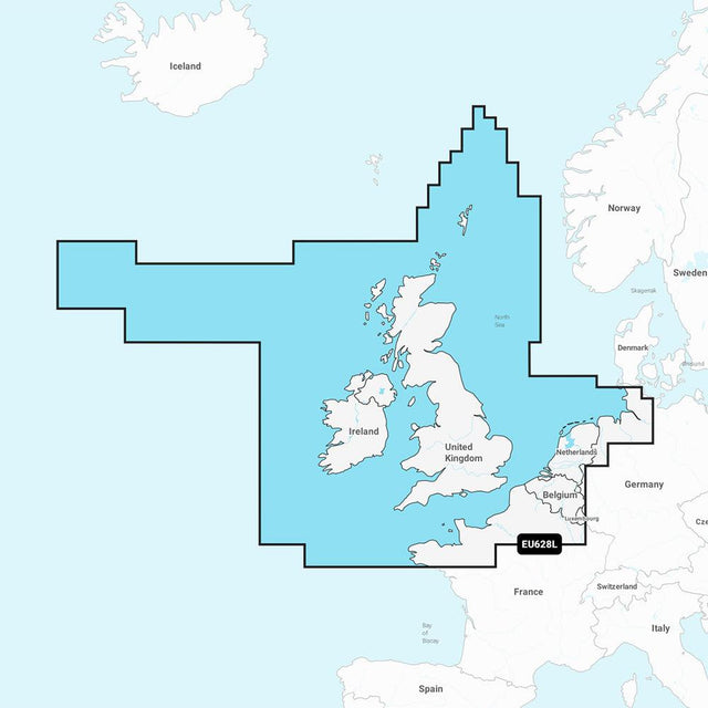 Garmin Navionics+ NSEU628L - U.K., Ireland & Holland - Marine Chart - Kesper Supply