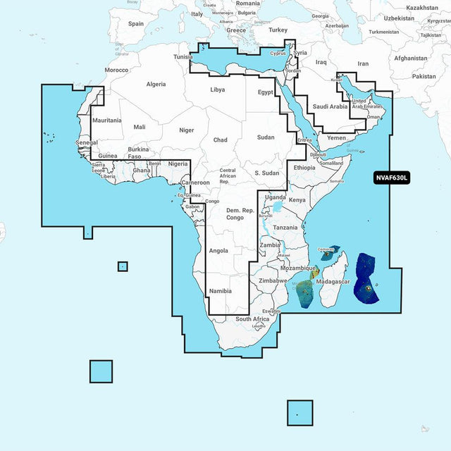 Garmin Navionics Vision+ NVAF630L - Africa & Middle East - Marine Chart - Kesper Supply