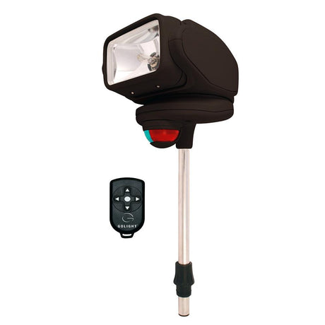 Golight Gobee Stanchion Mount w/Wireless Remote - Black - Kesper Supply