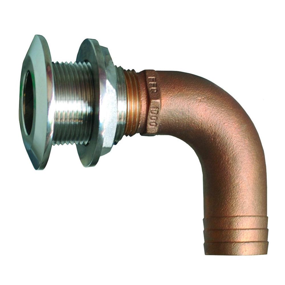 GROCO 1-1/2" 90 Degree Hose Thru-Hull Fitting - Kesper Supply