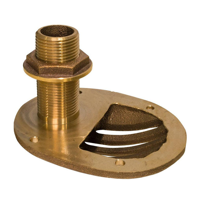 GROCO 1-1/2" Bronze Combo Scoop Thru-Hull w/Nut - Kesper Supply