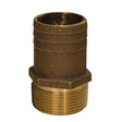 GROCO 1-1/2" NPT x 1-3/4" Bronze Full Flow Pipe to Hose Straight Fitting - Kesper Supply