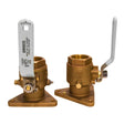 GROCO 1-1/4" Bronze Tri-Flanged Ball Valve/Seacock - Kesper Supply