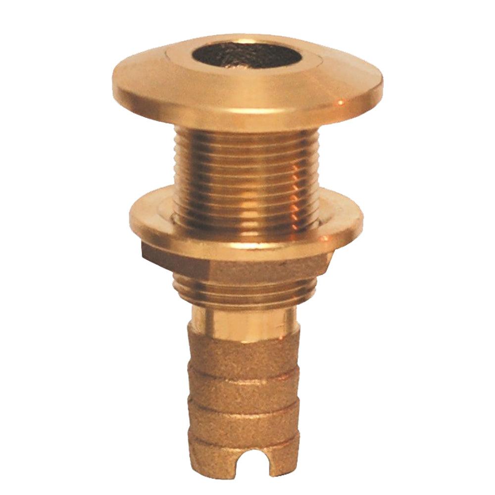 GROCO Bronze Hose Barb Thru-Hull Fitting - 1-1/4" - Kesper Supply