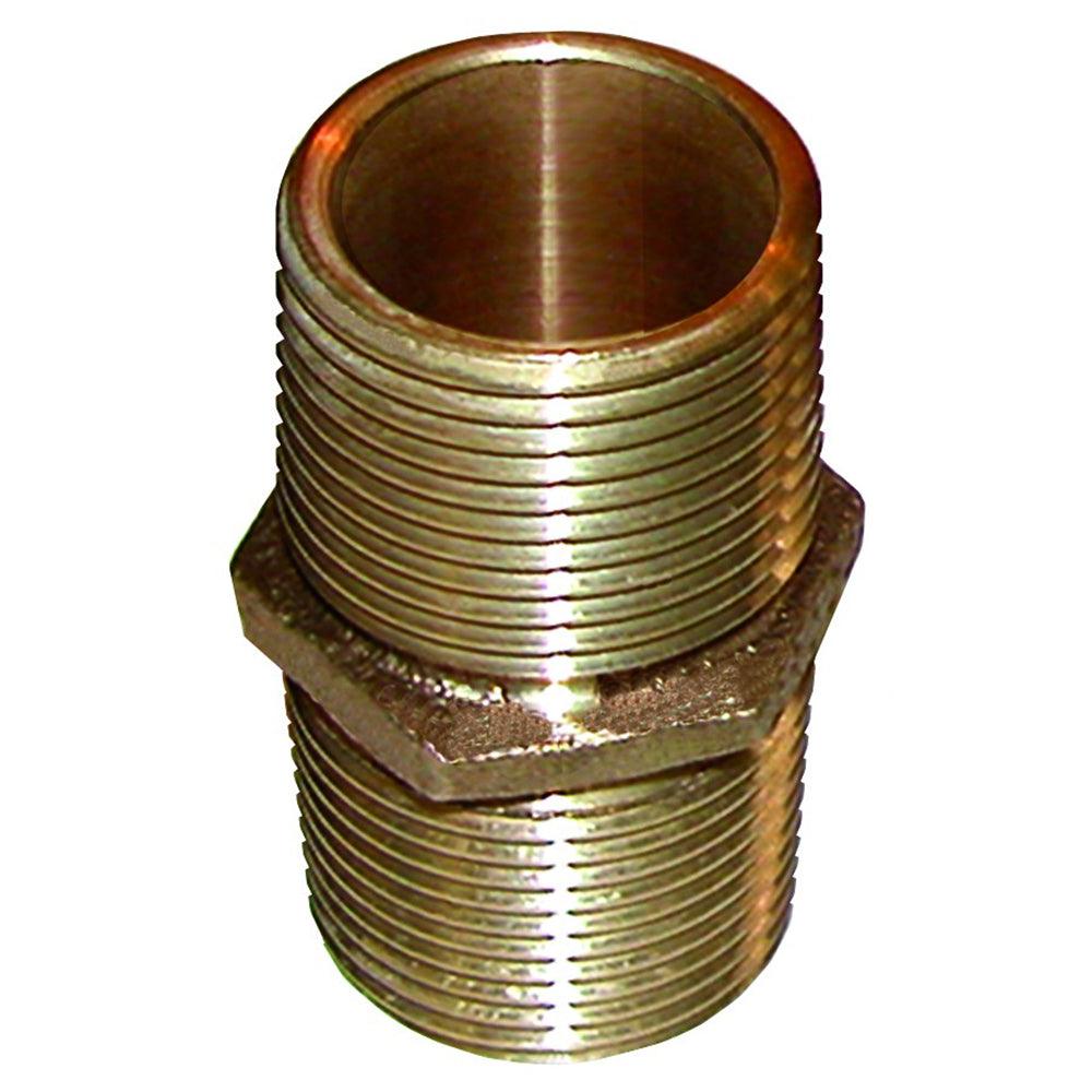 GROCO Bronze Pipe Nipple - 1-1/2" NPT - Kesper Supply