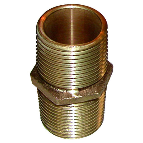 GROCO Bronze Pipe Nipple - 1" NPT - Kesper Supply