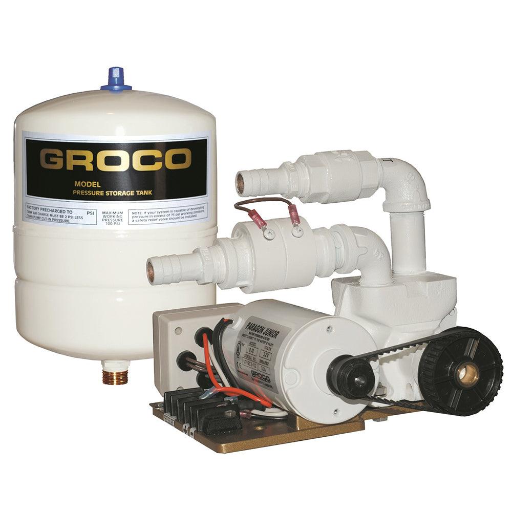 GROCO Paragon Junior 12v Water Pressure System - 1 Gal Tank - 7 GPM - Kesper Supply