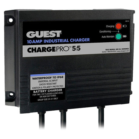 Guest 10AMP - 12/24V 2 Bank 120V Input On-Board Battery Charger - Kesper Supply