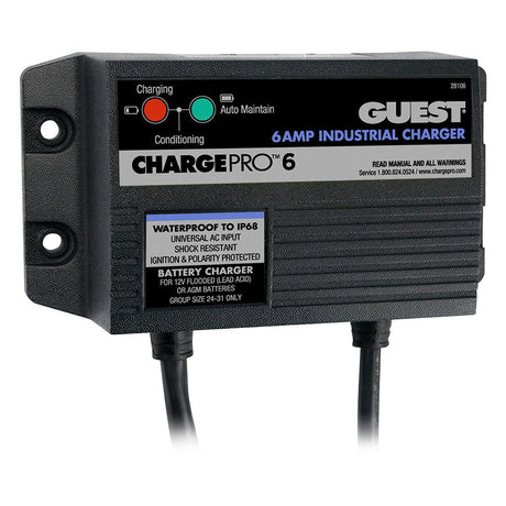 Guest 6A/12V 1 Bank 120V Input On-Board Battery Charger - Kesper Supply