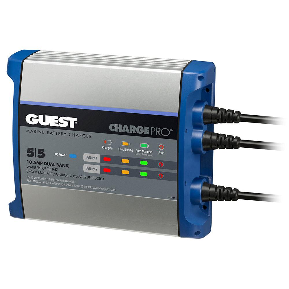 Guest On-Board Battery Charger 10A / 12V - 2 Bank - 120V Input - Kesper Supply