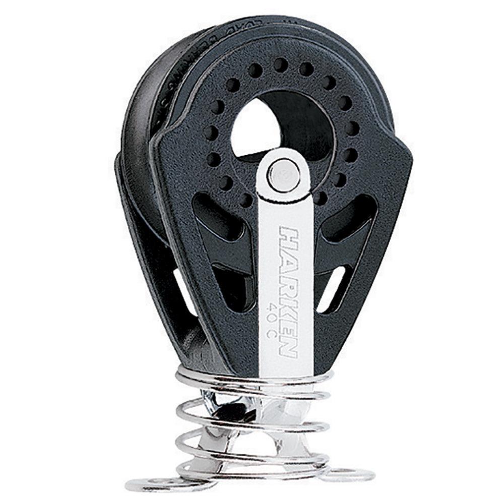 Harken 40mm Carbo Block w/Spring & Eyestrap - Kesper Supply