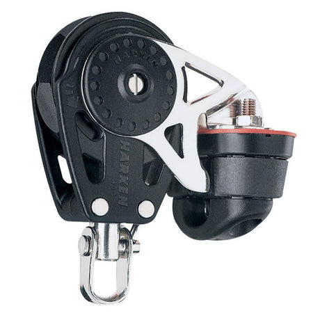 Harken 40mm Carbo Single Ratchet Block w/Swivel Becket & Cam Cleat - Kesper Supply