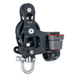 Harken 45mm Single Aluminum Element Fiddle Block w/Swivel & 150 Cam Cleat - Kesper Supply