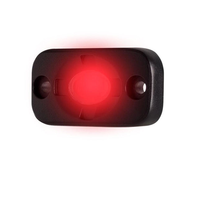 HEISE Auxiliary Accent Lighting Pod - 1.5" x 3" - Black/Red - Kesper Supply