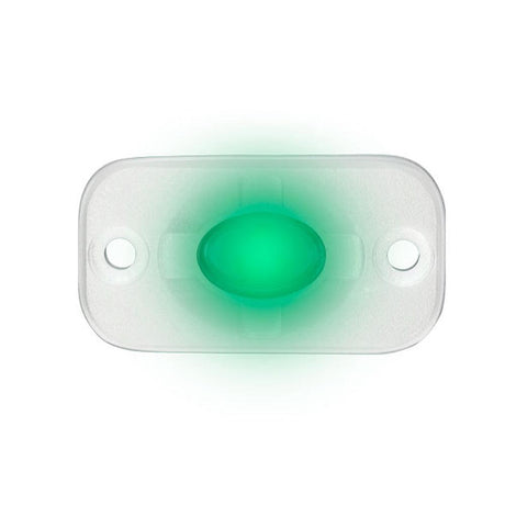 HEISE Marine Auxiliary Accent Lighting Pod - 1.5" x 3" - White/Green - Kesper Supply