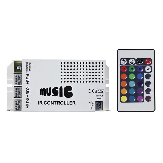 HEISE Sound Activated RGB Controller w/IR Remote - Kesper Supply