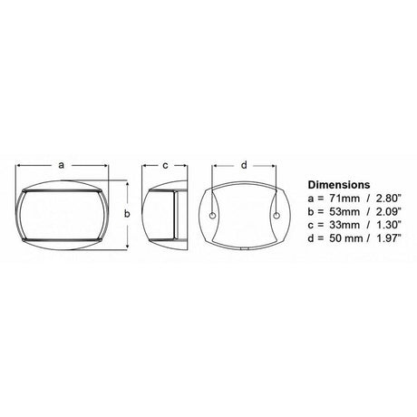 Hella Marine NaviLED Port & Starboard Pair - 2nm - Clear Lens/White Housing - Kesper Supply