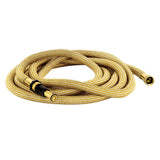 HoseCoil 50' Expandable PRO w/Brass Twist Nozzle & Nylon Mesh Bag - Gold/White - Kesper Supply