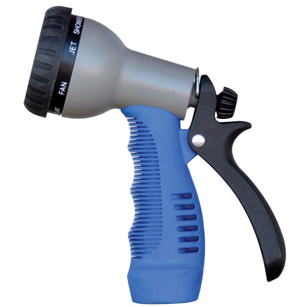 HoseCoil Rubber Tip Nozzle w/9 Pattern Adjustable Spray Head & Comfort Grip - Kesper Supply