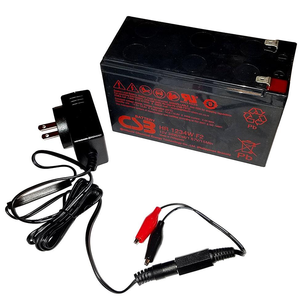 Humminbird 9Ah 12V AGM Battery Kit - Kesper Supply