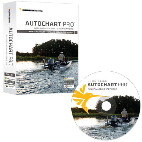 Humminbird AutoChart PRO DVD PC Mapping Software w/Zero Lines Map Card - Kesper Supply
