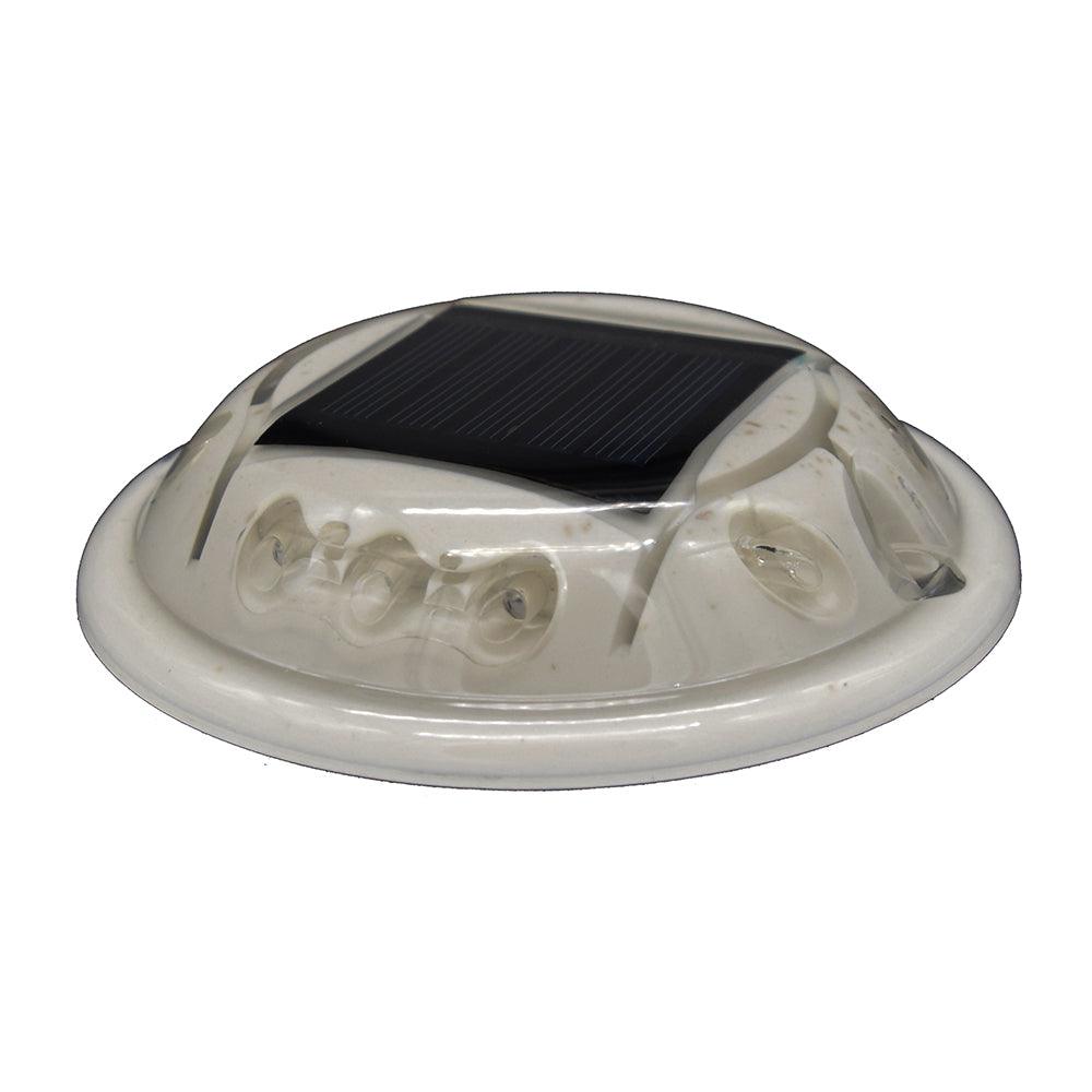 Hydro Glow C1G Round Solar Dock, Deck & Pathway Light - Green - Kesper Supply