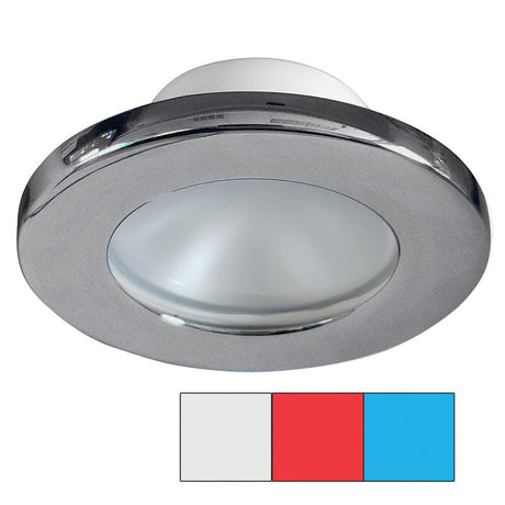 i2Systems Apeiron A3120 Screw Mount Light - Red, Cool White & Blue - Brushed Nickel Finish - Kesper Supply