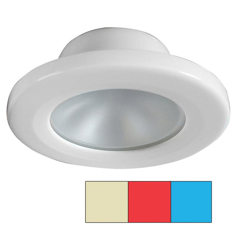 i2Systems Apeiron A3120 Screw Mount Light - Red, Warm White & Blue - White Finish - Kesper Supply