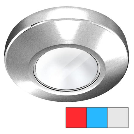 i2Systems Profile P1120 Tri-Light Surface Light - Red, Cool White & Blue - Brushed Nickel Finish - Kesper Supply