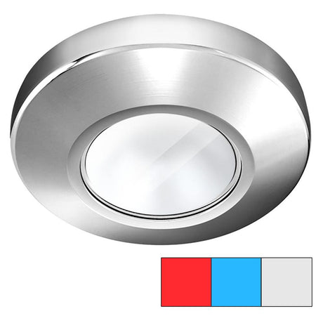 i2Systems Profile P1120 Tri-Light Surface Light - Red, Cool White & Blue - Chrome Finish - Kesper Supply